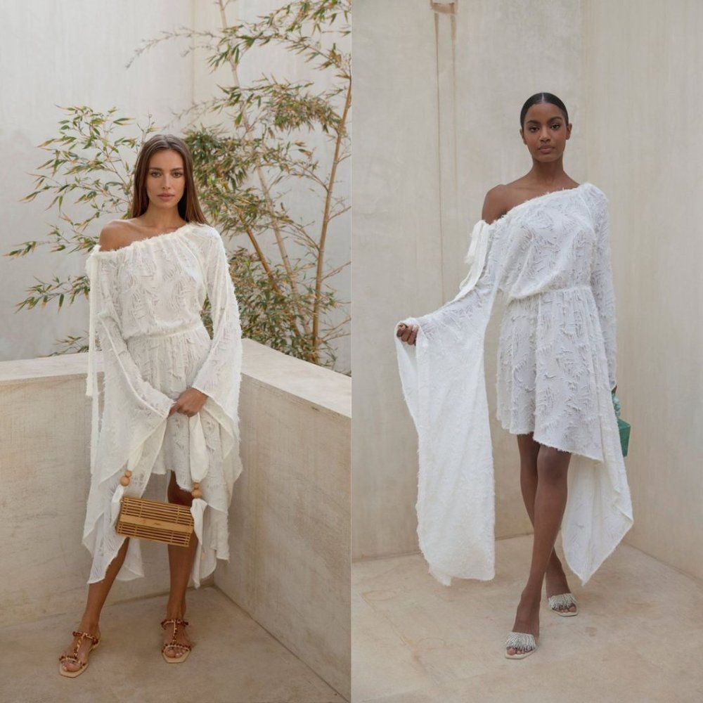 Cult Gaia White Asymmetrical Dress